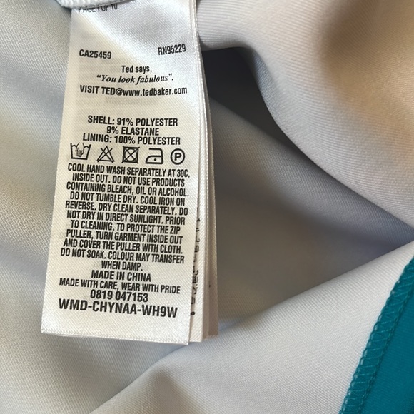 Ted Baker Chynaa Fantasia V-Neck Fit and Flare Skater Dress in TB size 2 - Picture 8 of 11